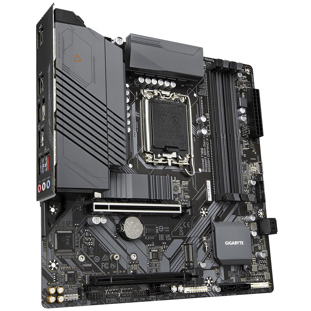 PLACA de BAZA Gigabyte "B660M GAMING X DDR4", skt LGA 1700, mATX, Intel B660, 4 x DDR4, max. 128 GB, 4 x SATA, 2 x M.2, 7.1, "B660M GAMING X DDR4"