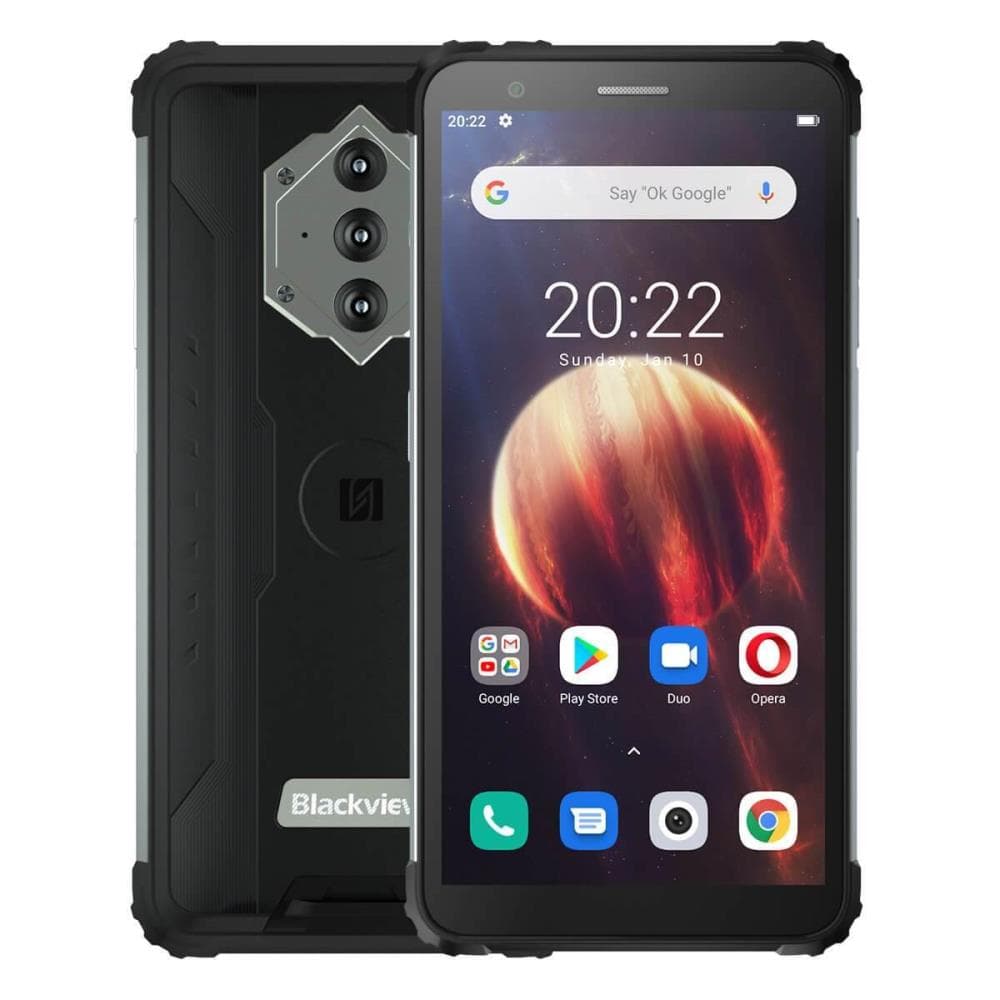 SMARTphone Blackview, "BV6600" ecran 5.70 inch, dual sim, rez. camera 16 Mpix, memorie interna 64 GB, 4G, Android, acumulator 8580 mAh, negru, "BV6600 BLACK"