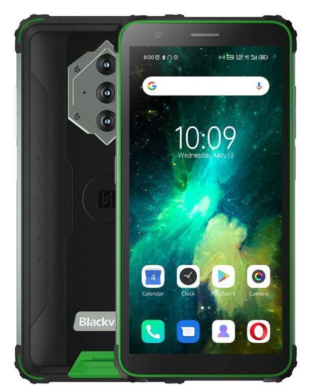 SMARTphone Blackview, "BV6600E" ecran 5.70 inch, dual sim, rez. camera 13 Mpix, memorie interna 32 GB, 4G, Android, acumulator 8580 mAh, verde, "BV6600E GREEN"