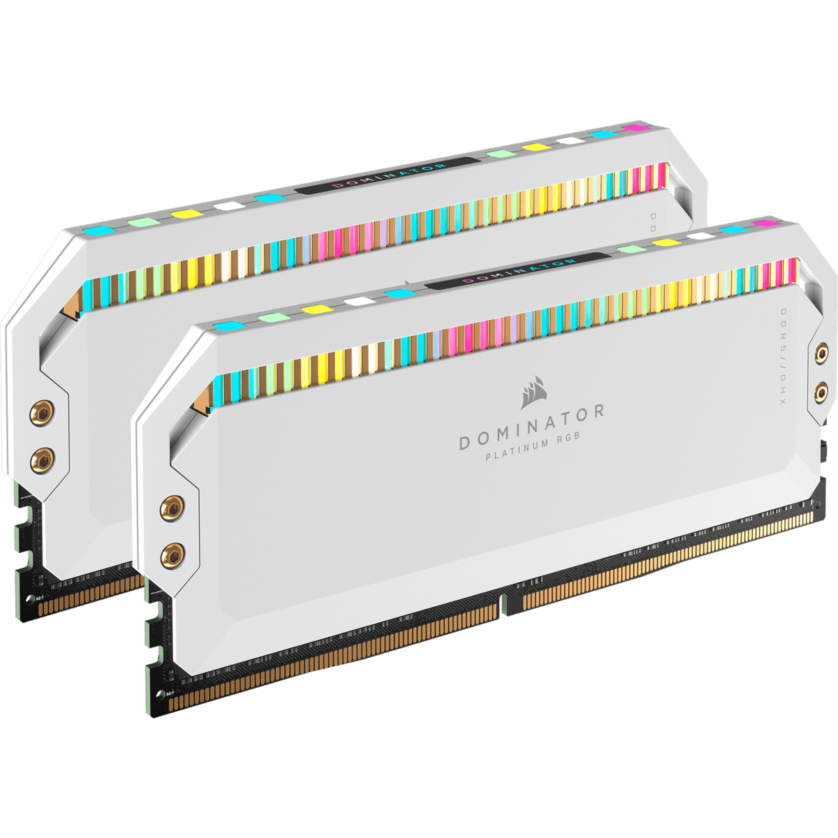 Memorie DDR Corsair DOMINATOR PLATINUM DDR5 32 GB, frecventa 5600 Mhz, 16 GB x 2 module, radiator, iluminare RGB, "CMT32GX5M2B5600C36W" — miniatură