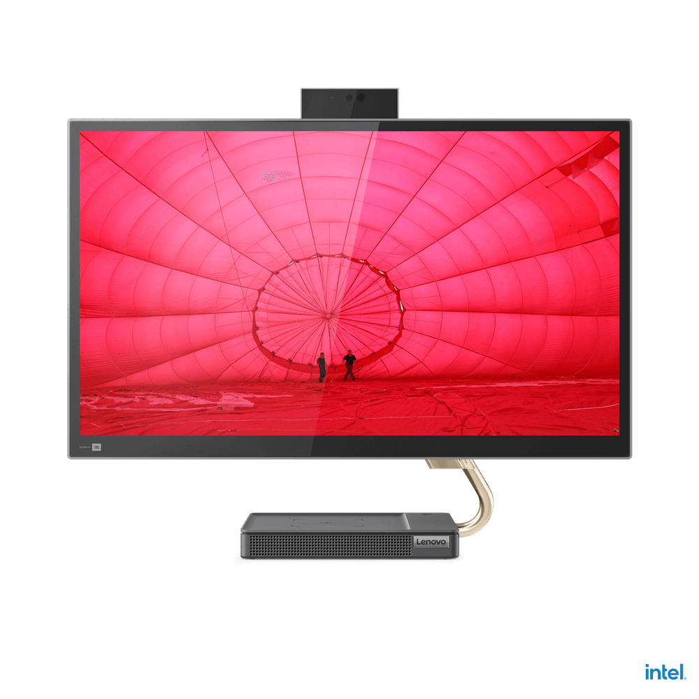 DESKTOP LENOVO, "IdeaCentre 5" All-in-one, 27 inch, CPU i7-11700T, Intel UHD Graphics 750, memorie 16 GB, SSD 1 TB, tastatura si mouse, Windows 11 Home, "F0G4003ERI"