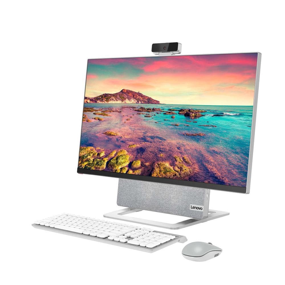DESKTOP LENOVO, "YOGA 7 27ACH6" All-in-one, 27 inch, CPU Ryzen 7 5800H, AMD Radeon RX 6600M, memorie 16 GB, SSD 1 TB, HDD 1 TB, tastatura si mouse, Windows 11 Home, "F0G7001NRI"
