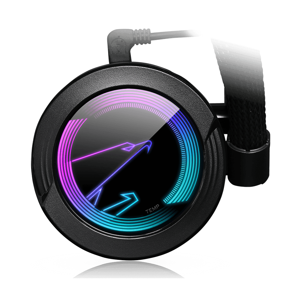 COOLER GIGABYTE, "WATERFORCE 360", skt. universal, racire cu lichid, fan 120 mm x 3, 2150 rpm, LED ARGB, "GP-AORUS WATERFORCE 360" — miniatură