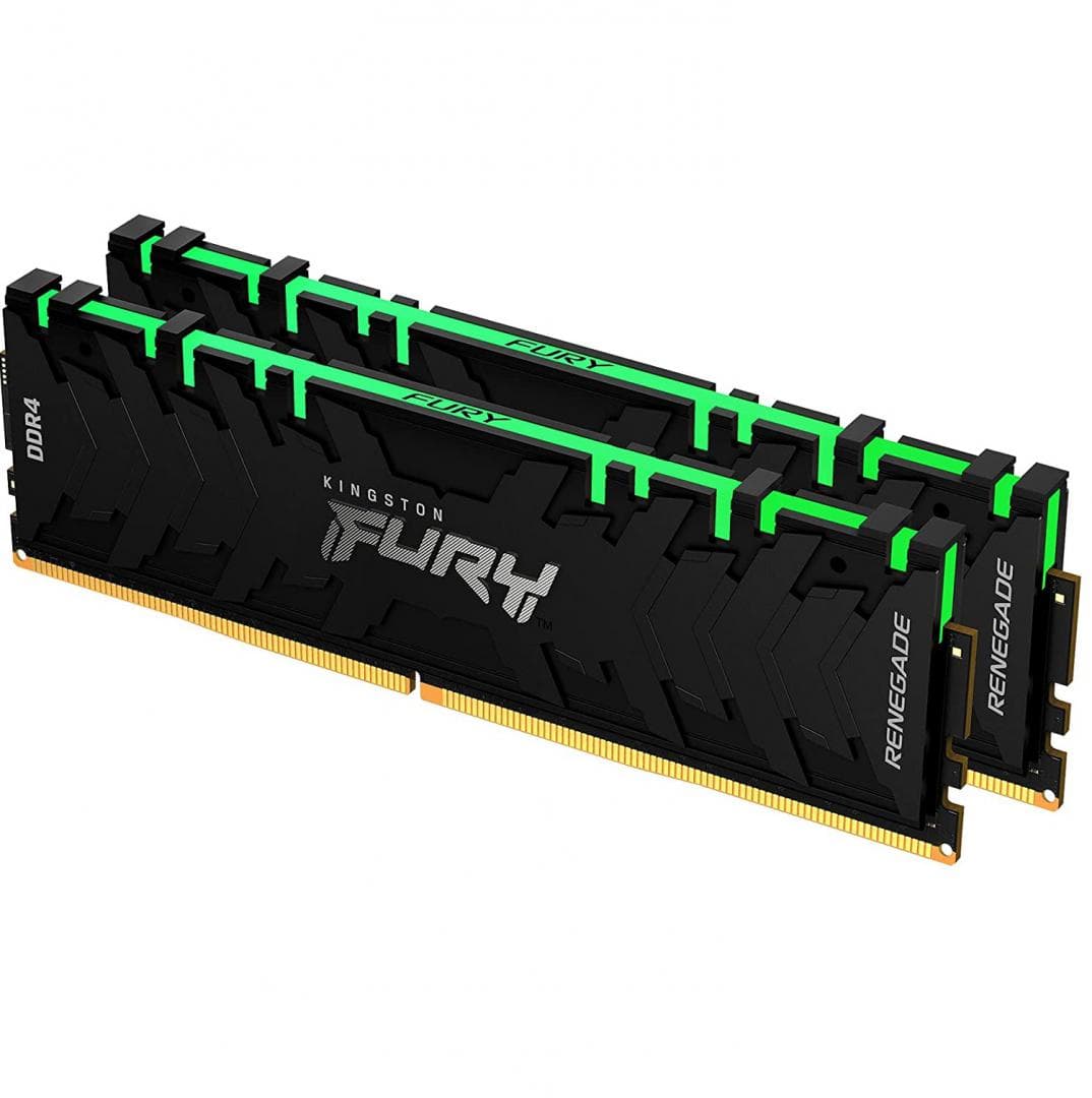 Memorie DDR Kingston - gaming FURY Renegade DDR4 32 GB, frecventa 3600 MHz, 16 GB x 2 module, iluminare RGB, "KF436C16RB1AK2/32"