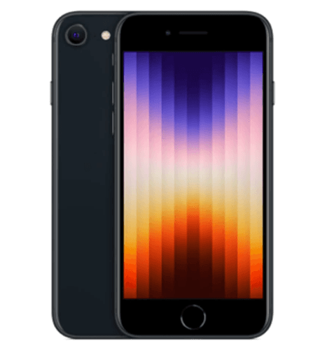 SMARTphone Apple, " iPhone SE3" ecran 4.7 inch, dual sim, rez. camera 12 Mpix, memorie interna 64 GB, 5G, iOS, negru, "mmxf3rm/a"