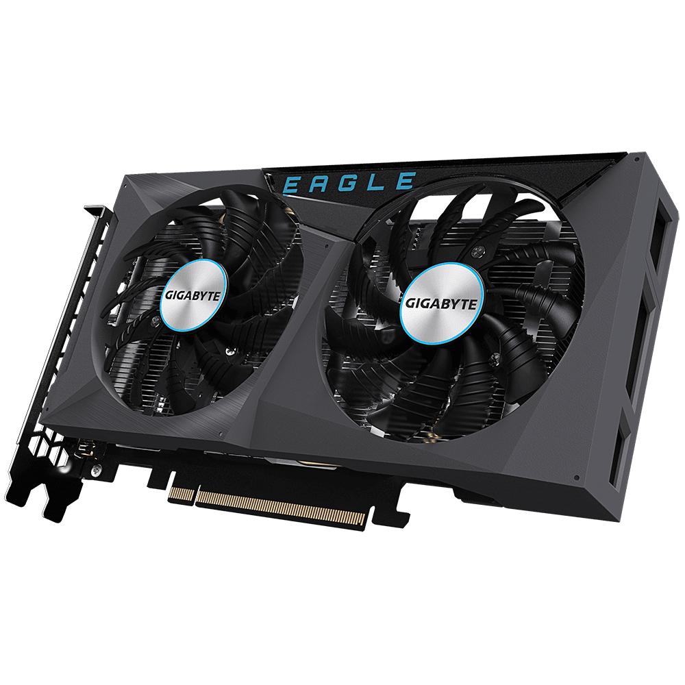 PLACA VIDEO GIGABYTE "GeForce RTX 3050 EAGLE OC", 8 GB GDDR6 128 biti, PCI Express 4.0 x 16, HDMI x 2 DisplayPort x 2, sistem racire aer, "N3050EAGLE OC-8GD" — miniatură