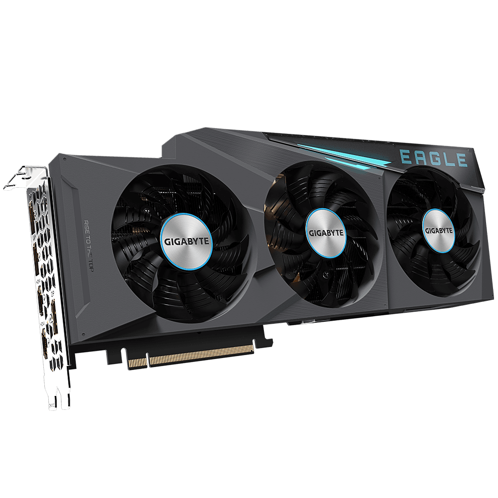 PLACA VIDEO GIGABYTE "GeForce RTX 3080 EAGLE", 12 GB GDDR6X 384 biti, PCI Express 4.0 x 16, HDMI x 2 DisplayPort x 3, sistem racire aer, "N3080EAGLE-12GD" — miniatură