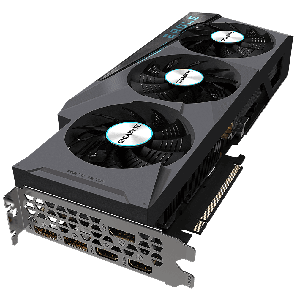 PLACA VIDEO GIGABYTE "GeForce RTX 3080 EAGLE", 12 GB GDDR6X 384 biti, PCI Express 4.0 x 16, HDMI x 2 DisplayPort x 3, sistem racire aer, "N3080EAGLE-12GD" — miniatură