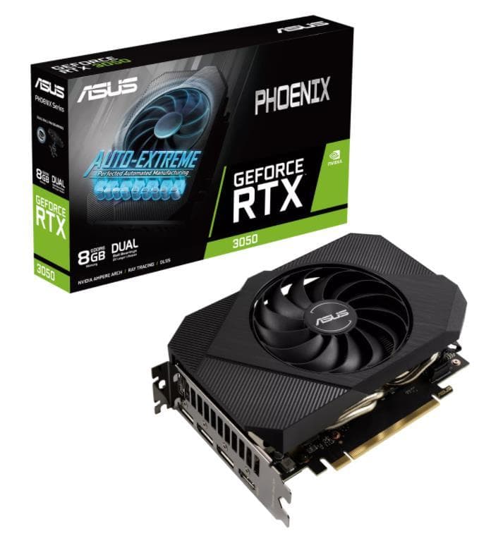 PLACA VIDEO ASUS "Phoenix GeForce RTX 3050", 8 GB GDDR6 128 biti, PCI Express 4.0 x 16, HDMI DisplayPort x 3, sistem racire aer, "PH-RTX3050-8G"