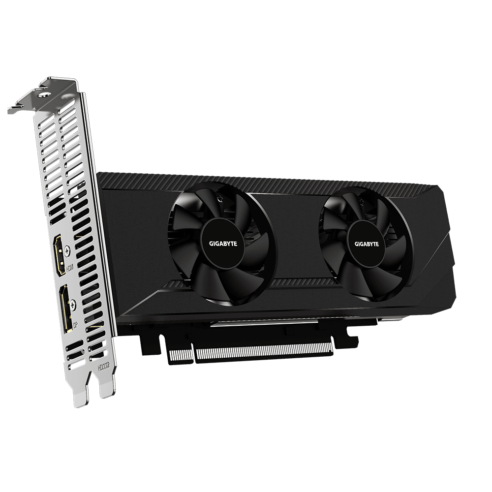 PLACA VIDEO GIGABYTE "Radeon RX 6400 D6", 4 GB GDDR6 64 biti, PCI Express 4.0 x 4, HDMI DisplayPort, sistem racire aer, "R64D6-4GL" — miniatură