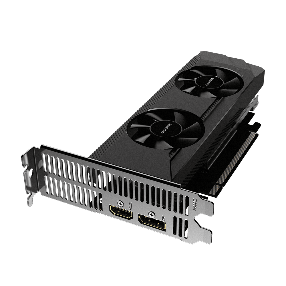 PLACA VIDEO GIGABYTE "Radeon RX 6400 D6", 4 GB GDDR6 64 biti, PCI Express 4.0 x 4, HDMI DisplayPort, sistem racire aer, "R64D6-4GL" — miniatură