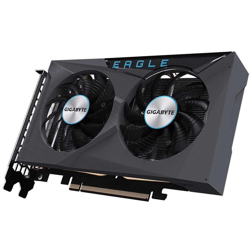 PLACA VIDEO GIGABYTE "Radeon RX 6400 EAGLE", 4 GB GDDR6 64 biti, PCI Express 4.0 x 4, HDMI DisplayPort, sistem racire aer, "R64EAGLE-4GD" — miniatură