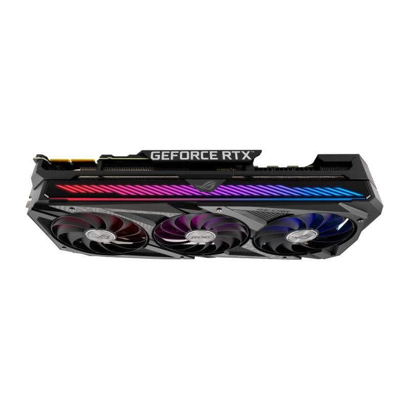 PLACA VIDEO ASUS "ROG Strix GeForce RTX 3090 OC", 24 GB GDDR6X 384 biti, PCI Express 4.0 x 16, HDMI x 2 DisplayPort x 3, sistem racire aer, "RS RTX3090-O24G" — miniatură