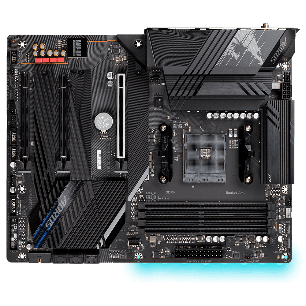 PLACA de BAZA Gigabyte "X570S AORUS ELITE AX", skt AM4, ATX, AMD X570, 4 x DDR4, max. 128 GB, 6 x SATA, 3 x M.2, 7.1, "X570S AORUS ELITE AX" — miniatură