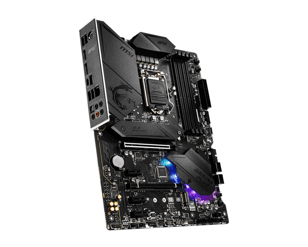 PLACA de BAZA MSI "Z490 GAMING PLUS", skt LGA 1200, ATX, Intel Z490, 4 x DDR4, max. 128 GB, 6 x SATA, 2 x M.2, 7.1, "Z490 GAMING PLUS" — miniatură