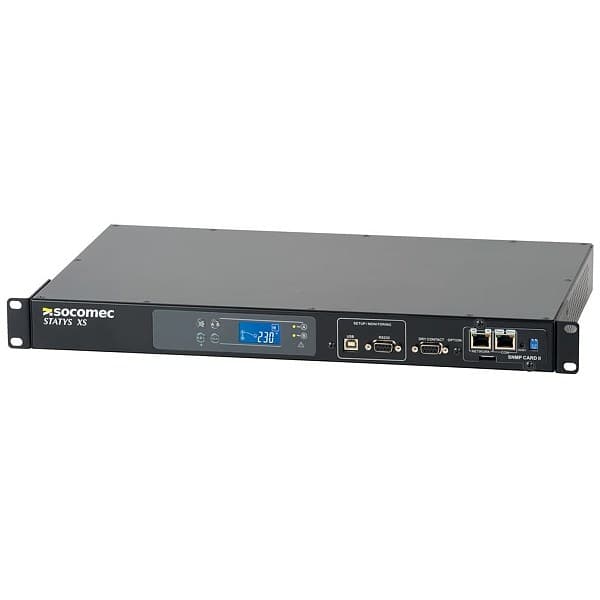 STATYS XS 16A 230V SINGLE PHASE 2 WIRES 2 POLE SWITCHING 19 INCHES RACK, "3310016001"