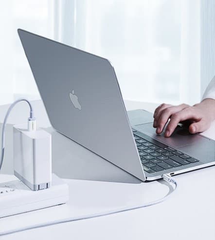 CABLU alimentare si date Ugreen, "US264", Fast Charging Data Cable pt. smartphone, USB Type-C la USB Type-C 5V/3A, 1m, alb "60518" - 6957303865185 — miniatură