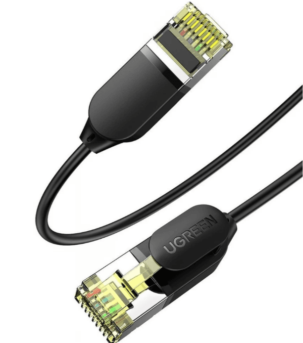 PATCH CORD FTP Ugreen Cat7, "NW149" fire din cupru, viteza maxima 10 Gbps, round fine cable, 3m, negru "80418" - 6957303884186