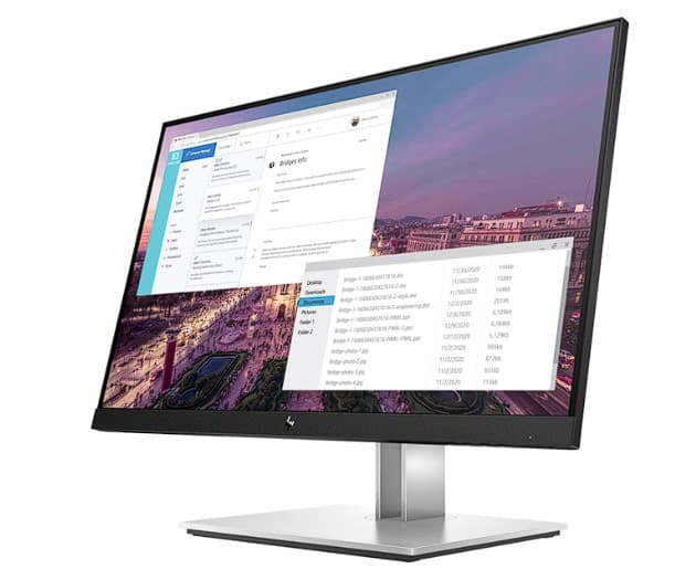 HP E-Display E23 G4 23inch IPS FHD 1920x1080 16:9 Display Port HDMI VGA 5xUSB Without Cable 3YW, "9VF96A3#ABB" — miniatură