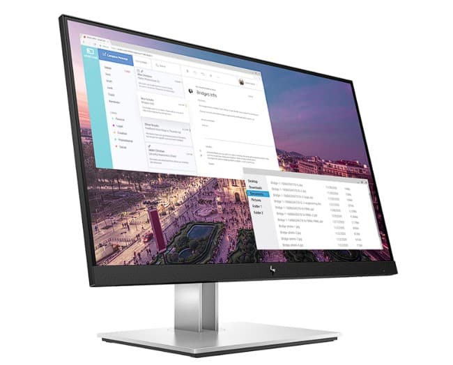 HP E-Display E23 G4 23inch IPS FHD 1920x1080 16:9 Display Port HDMI VGA 5xUSB Without Cable 3YW, "9VF96A3#ABB" — miniatură