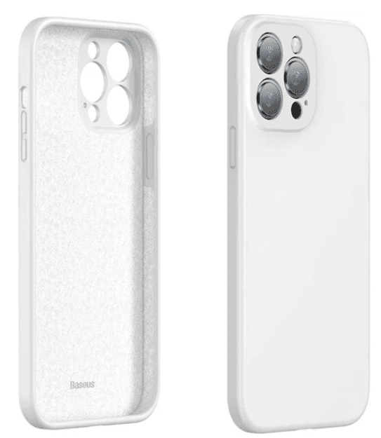 HUSA SMARTPHONE Baseus Liquid, pentru Iphone 13 Pro, material silicon, alb "ARYT000402" - 6932172601584