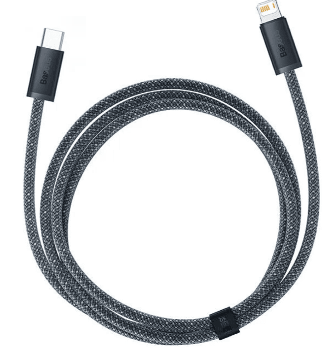 CABLU alimentare si date Baseus Dynamic Series, Fast Charging Data Cable pt. smartphone, USB Type-C la Lightning Iphone 20W, 1m, braided, gri "CALD000016" - 6932172605834 — miniatură