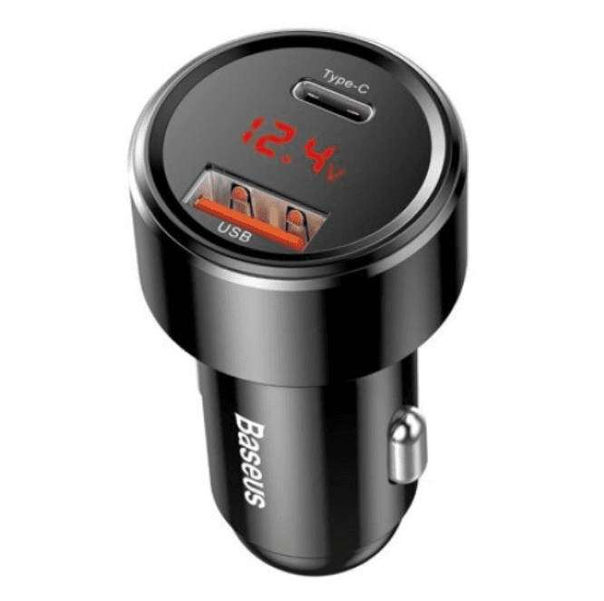 INCARCATOR AUTO Baseus Magic Series PPS,1xUSB Output 4.5V/5A,1 x USB Type-C Output 5V/3A,total output 45W,6A,pt. bricheta auto,afisaj digital,negru"CCMLC20C-01"-6953156293182