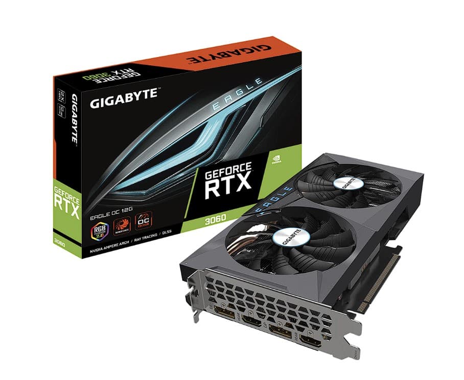 Gigabyte RTX 3060 EAGLE OC 12G 2.0 LHR, "N3060EAGLE OC-12G2" — miniatură
