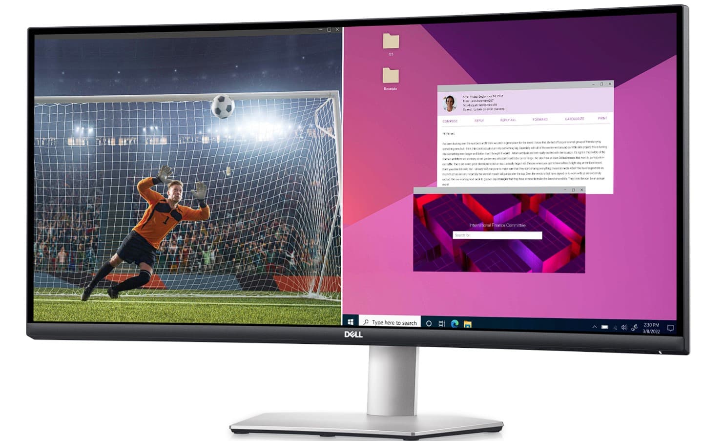 DL MONITOR 34" S3423DWC LED 3440 x 1440, "S3423DWC" — miniatură
