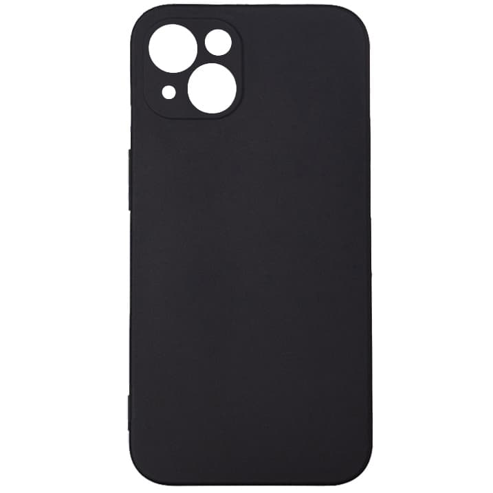 Husa Iphone 13 Spacer, grosime 2mm, material flexibil silicon + interior cu microfibra, negru "SPPC-AP-IP13-SLK" — miniatură