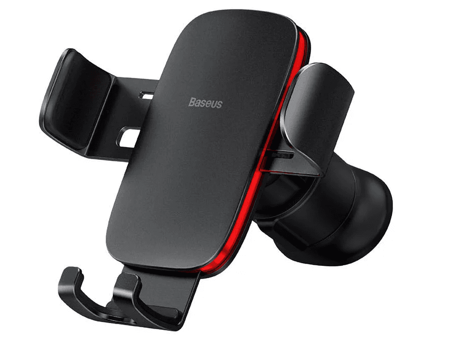 SUPORT AUTO Baseus Metal Age II pt. SmartPhone,fixare grila ventilatie,ofera posibilitatea reglarii unghiului de vizionare pe verticala si orizontala (360 de grade),negru "SUJS000001" - 6932172605216