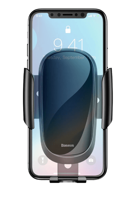 SUPORT AUTO Baseus Future Gravity pt SmartPhone,fixare grila ventilatie,ofera posibilitatea reglarii unghiului de vizionare pe verticala si orizontala (360 de grade),negru "SUYL-WL01" - 6953156279117 — miniatură