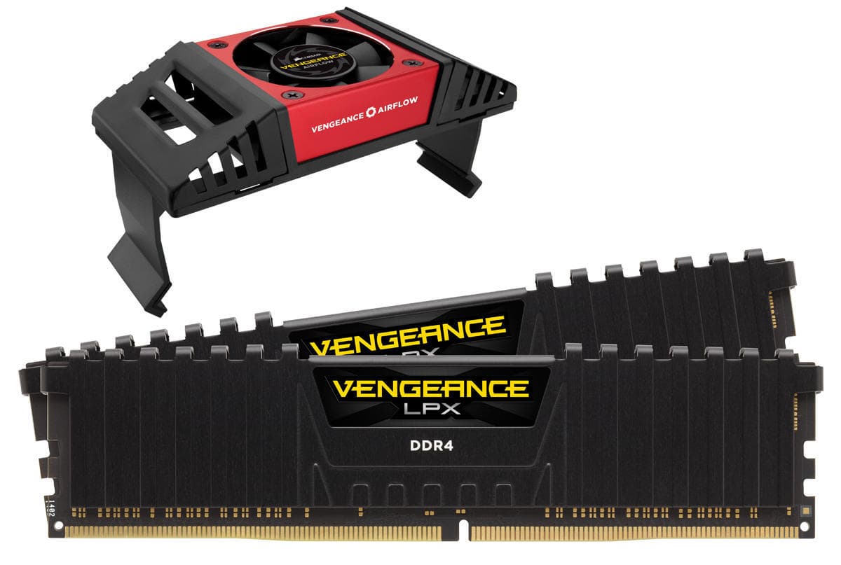 Memorie DDR Corsair "VENGEANCE" DDR4 16GB frecventa 4266 MHz, 8GB x 2 module, radiator, latenta CL19, "CMK16GX4M2K4266C19" — miniatură