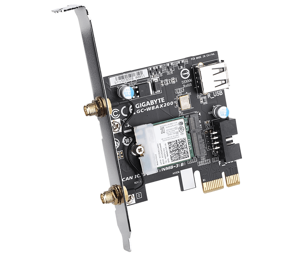 Adaptor wireless GIGABYTE GC-WBAX200, "GC-WBAX200"