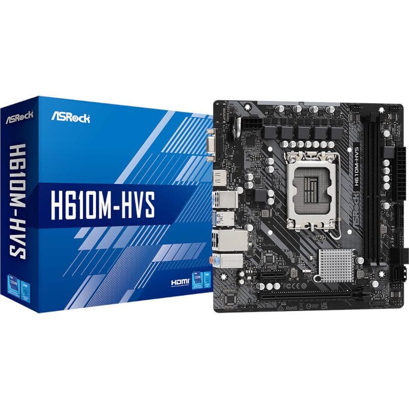 MB Asrock H610M-HVS D4 LGA 1700, "H610M-HVS" (nu) — miniatură