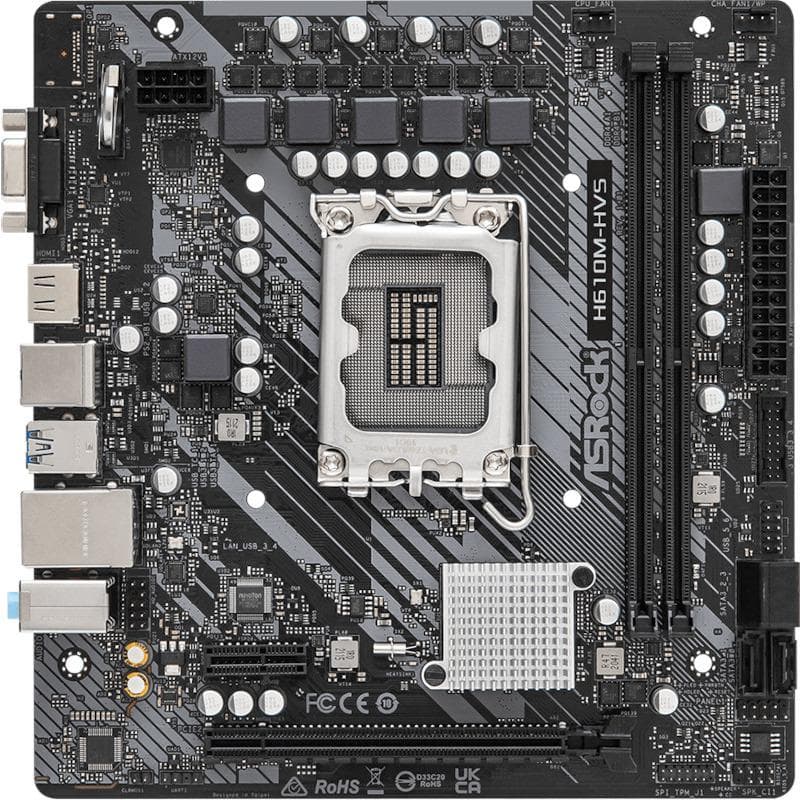 MB Asrock H610M-HVS D4 LGA 1700, "H610M-HVS" (nu)