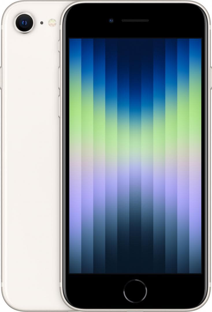 SMARTphone Apple, "iPhone SE3 5G" ecran 4.7 inch, dual sim, rez. camera 12 Mpix, memorie interna 128 GB, 5G, iOS, alb, "MMXK3__/A"