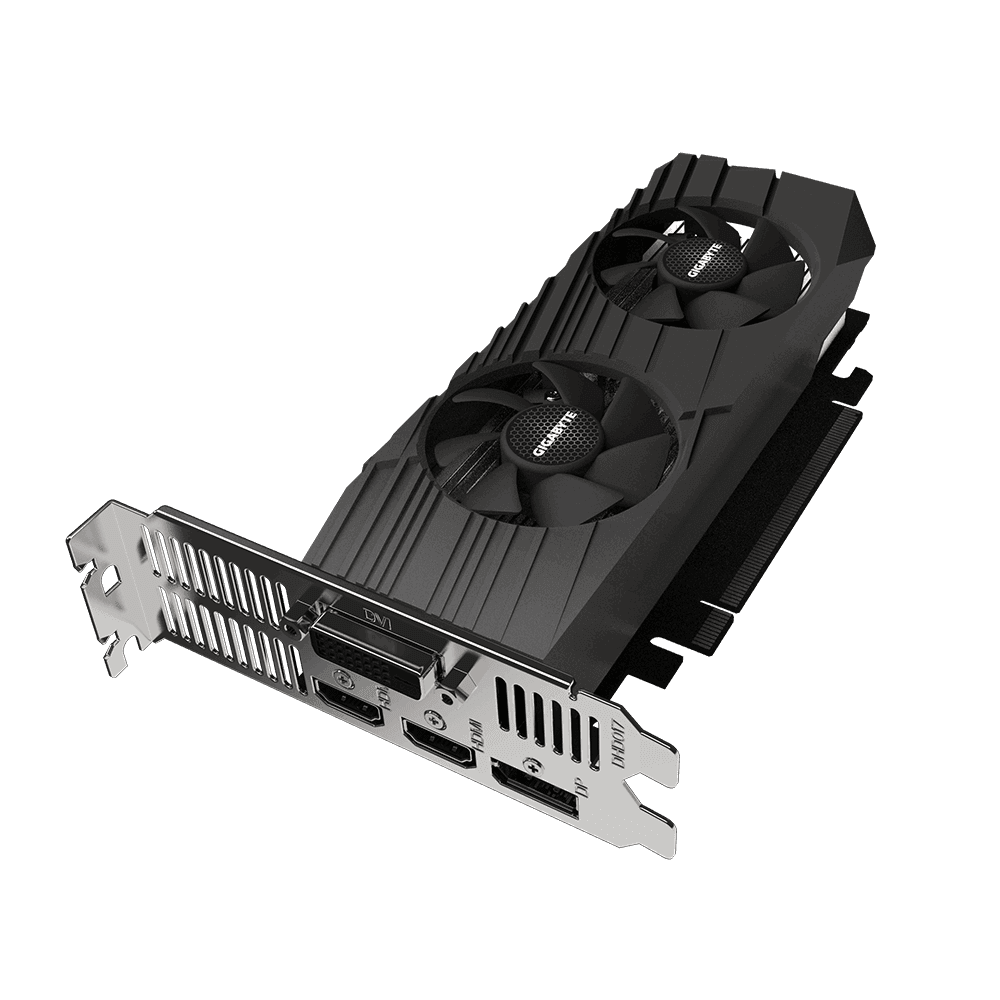 Placa video GIGABYTE GeForce GTX 1650 G6 OC Low Profile 4GB GDDR6 128bit "N1656OC-4GL" — miniatură