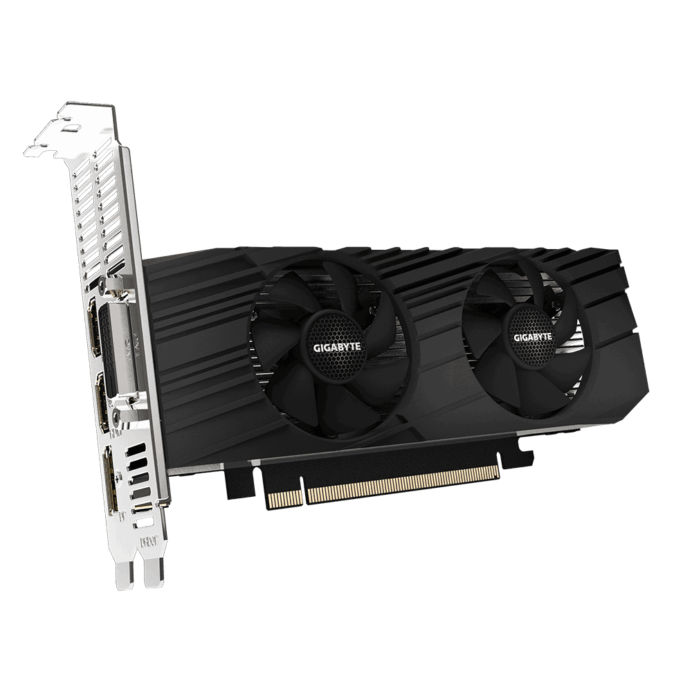 Placa video GIGABYTE GeForce GTX 1650 G6 OC Low Profile 4GB GDDR6 128bit "N1656OC-4GL" — miniatură