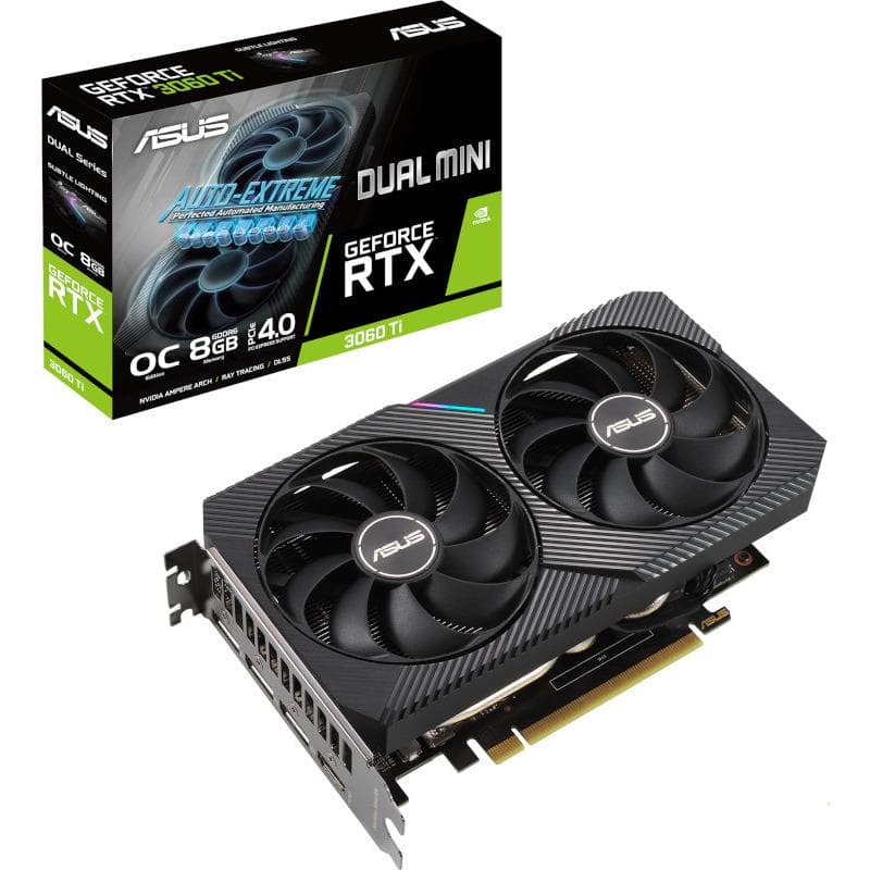 Asus DUAL GeForce RTX 3060 Ti V2 MINI OC, "RTX3060TI-O8GMINI2"