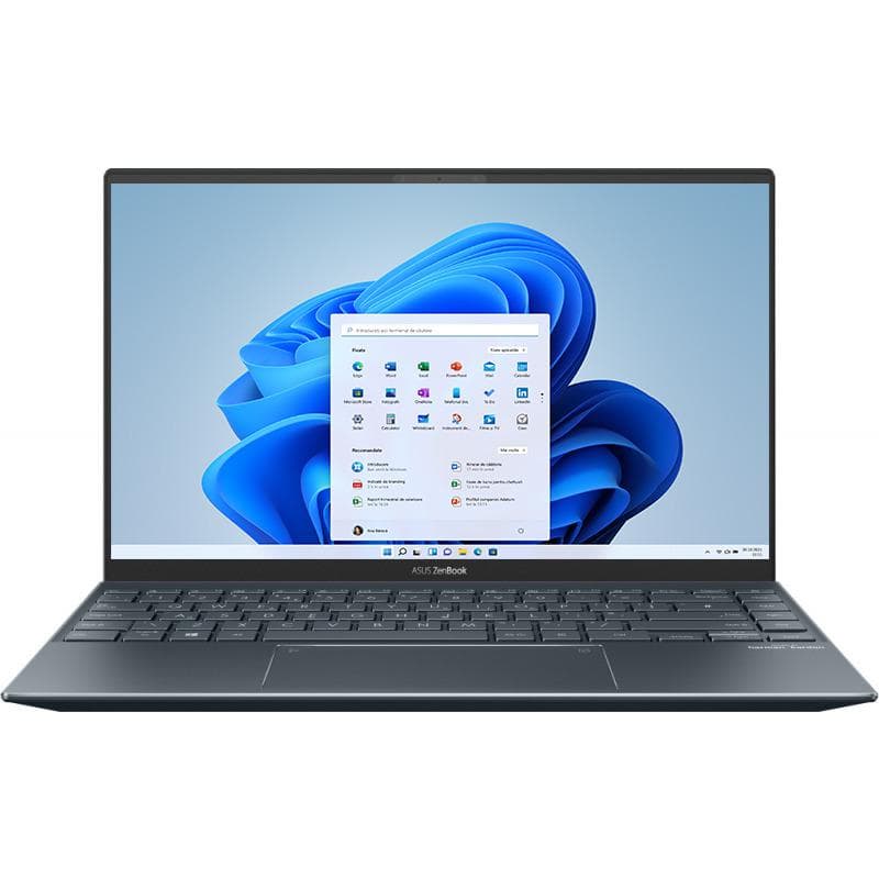 Asus NOTEBOOK 14 inch FHD 1920 x 1080 AMD Ryzen 7 5800H 4.4 GHz | 16 GB, SSD 1 TB Wireless BT Tastatura iluminata | 1xHDMI | 1.3 kg WIN 11 Home Pine Grey, "UM425QA-KI171W" ( — miniatură