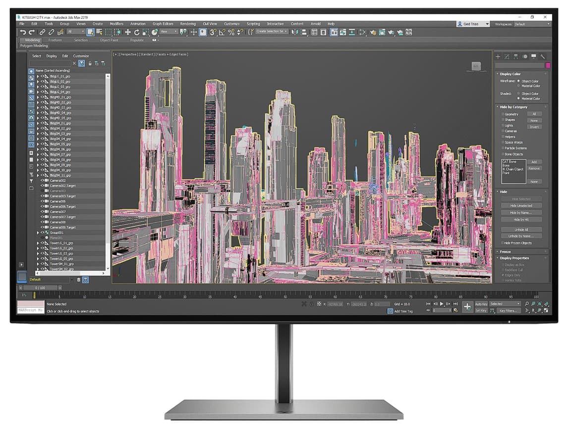 HP Z-Display Z27u G3 27inch IPS QHD 16:9 1000:1 350cd/m2 5ms HDMI DP USB-C dock USB hub, "1B9X2AA#ABB"