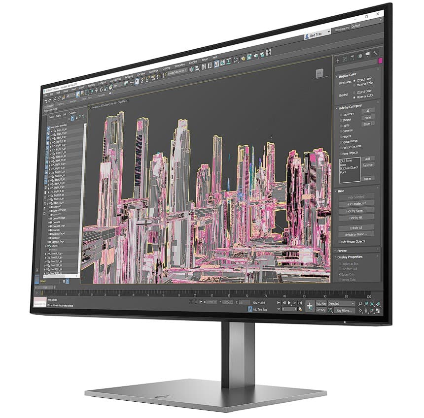 HP Z-Display Z27u G3 27inch IPS QHD 16:9 1000:1 350cd/m2 5ms HDMI DP USB-C dock USB hub, "1B9X2AA#ABB" — miniatură