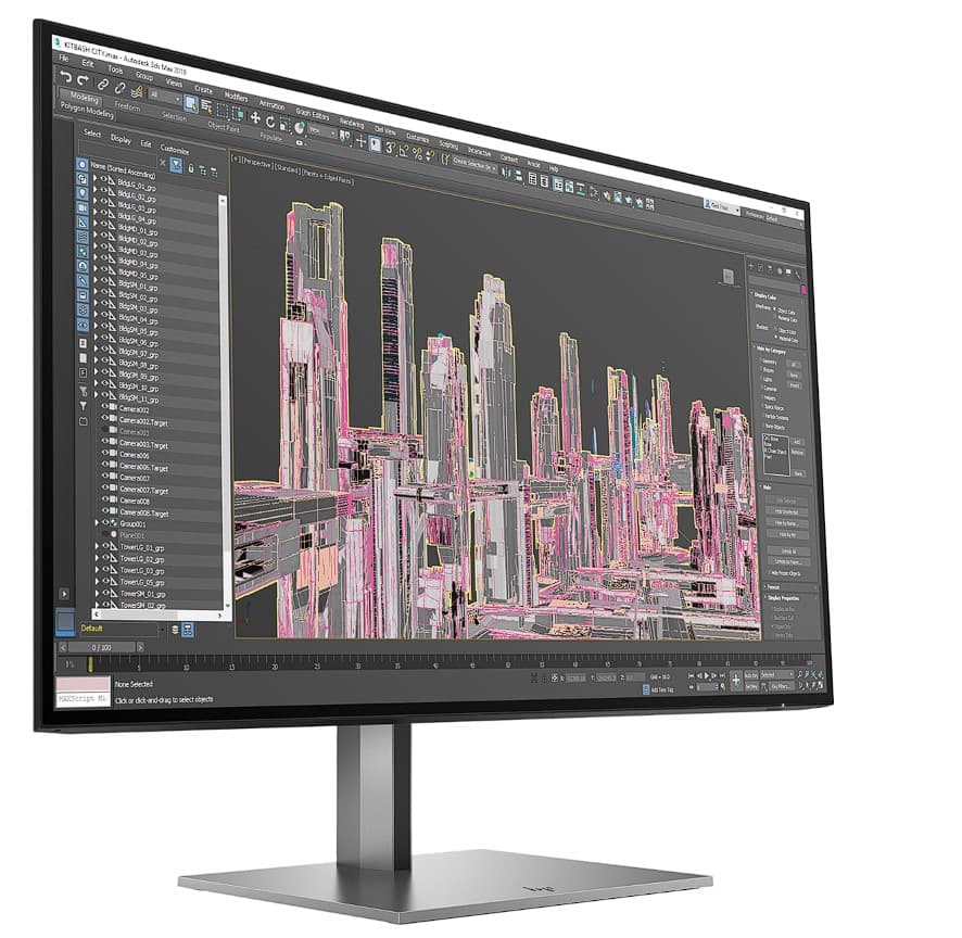 HP Z-Display Z27u G3 27inch IPS QHD 16:9 1000:1 350cd/m2 5ms HDMI DP USB-C dock USB hub, "1B9X2AA#ABB" — miniatură