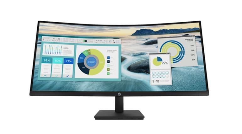 HP P34hc G4 34inch WQHD USB-C Curved 1xHDMI 1xDP 4xUSB 3.1, "21Y56AA#ABB"