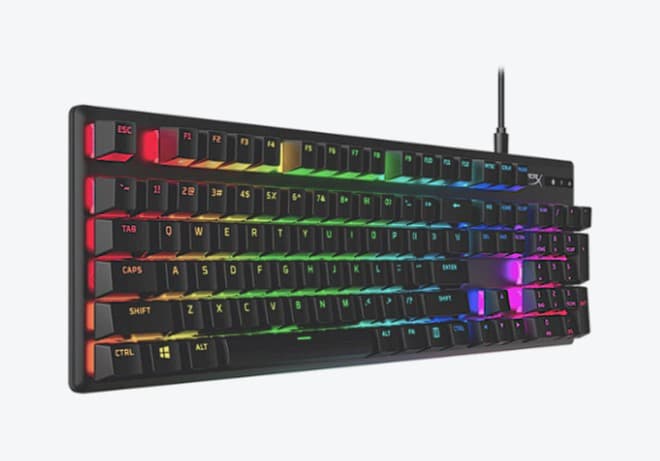 HP HYPERX ALLOY ORIGINS PBT KEYBOARD RGB "639N3AA#ABA" — miniatură