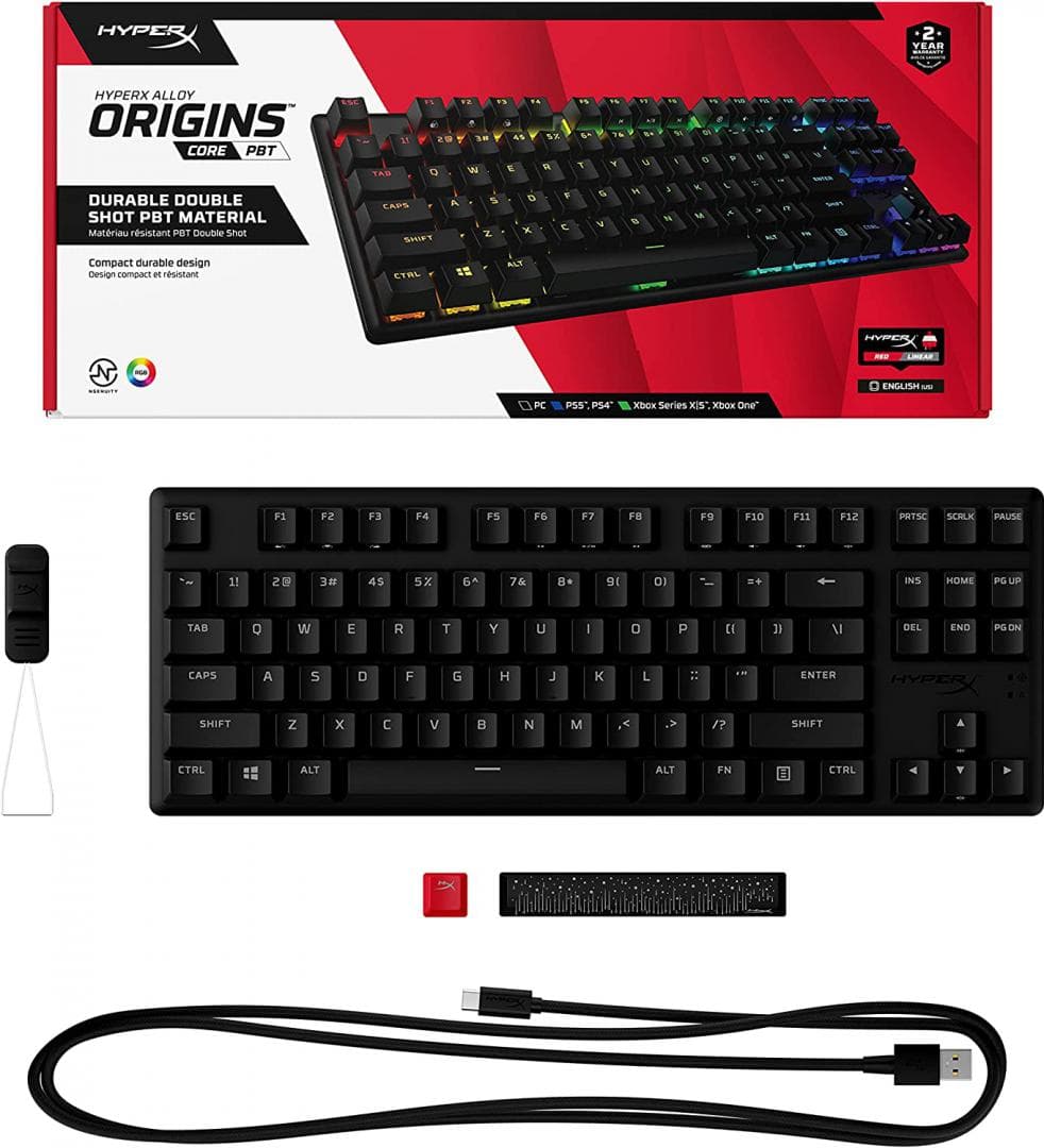 HP HYPERX ALLOY ORIGINS KEYBOARD RGB "639N7AA#ABA" — miniatură