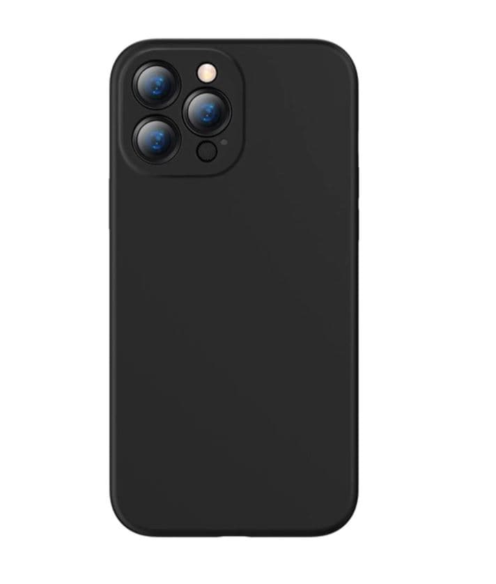 HUSA SMARTPHONE Baseus Liquid, pentru Iphone 13 Pro, material silicon, negru "ARYT000101" - 6932172601553