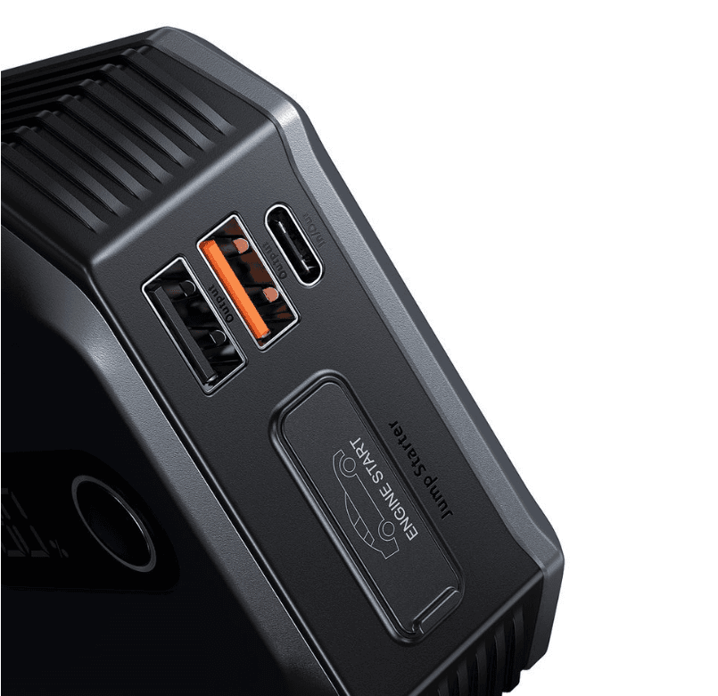 STARTER auto Baseus Super Energy Max,display LED,20000mAh/3.7V/74Wh, 2 x USB 5V/2.4A, start-up 12V, motoare benzina sub 8L si diesel sub 4L,negru "CGNL020001" - 6932172600549 — miniatură