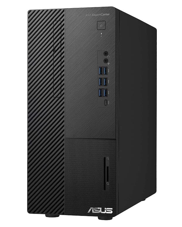 Asus PC Desktop D700MAES-5104000240 Intel Core i5 10400 2.9 GHz Mem 8GB,SSD 512GB,DVD writer 8X,LAN HDMI,VGA,DP,PS2 Wireless,BT 300 W Greutate 6 kg Black "D700-5104000240" — miniatură